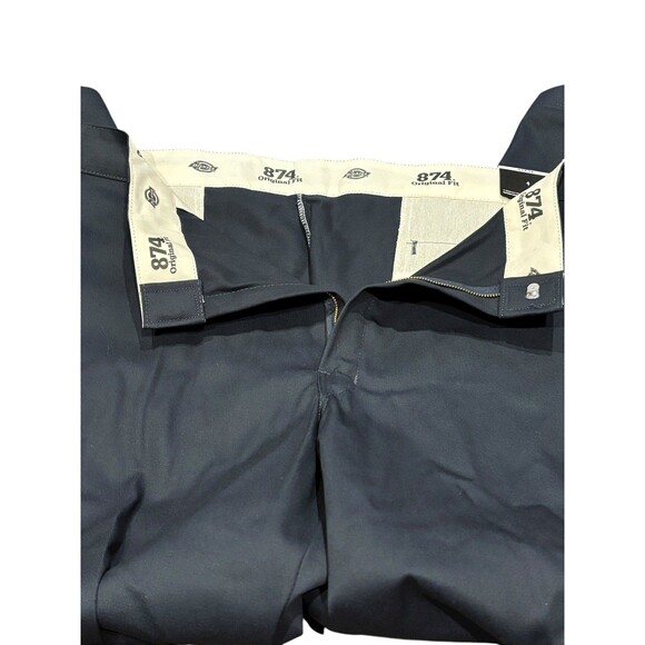 Mens Dickies Original 874 Work Pants - 42 x 32 - NWT navy - Picture 3 of 5